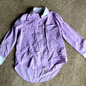 Womens purple button up blouse
